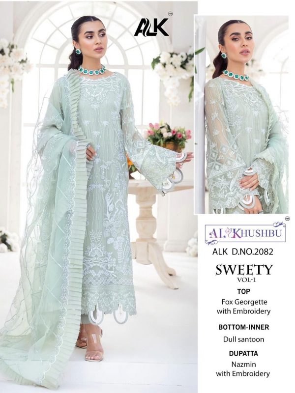 AL KHUSHBU ALK 2082 SWEETY VOL 1 PAKISTANI SUITS IN INDIA