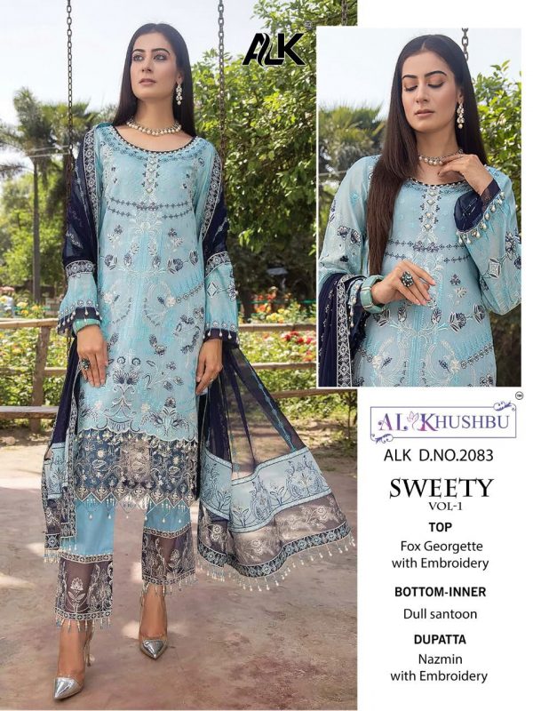 AL KHUSHBU ALK 2083 SWEETY VOL 1 PAKISTANI SUITS IN INDIA