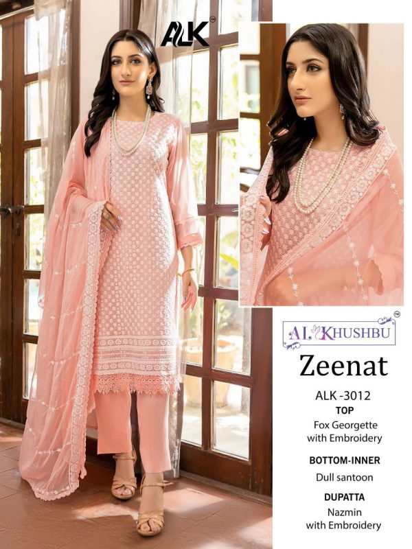 AL KHUSHBU ALK 3012 ZEENAT PAKISTANI SUITS IN INDIA