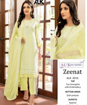 AL KHUSHBU ALK 3016 ZEENAT PAKISTANI SUITS IN INDIA