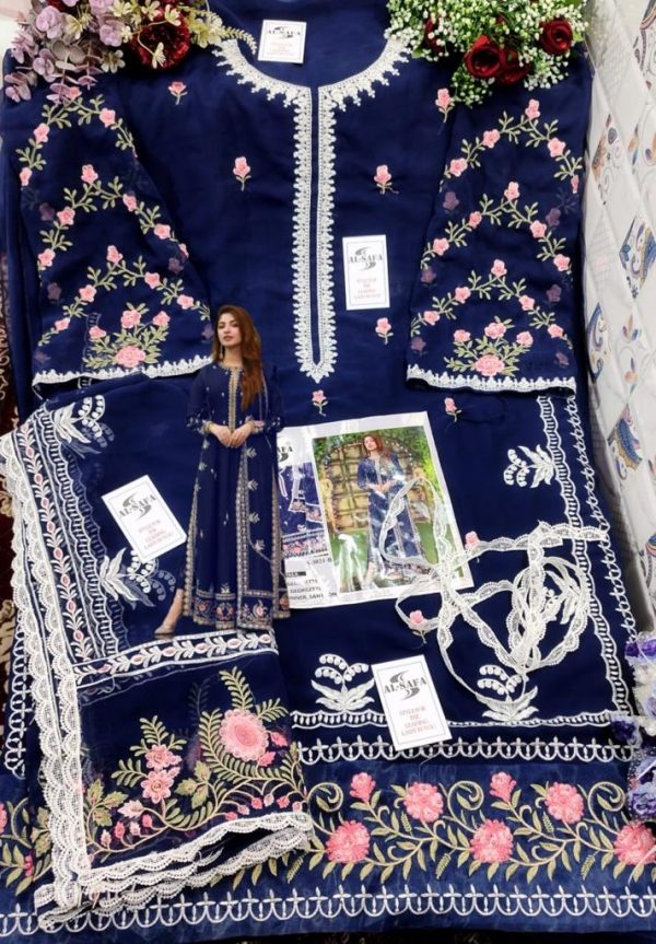 AL SAFA S 3021 B PAKISTANI SUITS MANUFACTURER