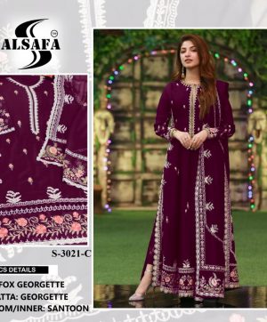 AL SAFA S 3021 C PAKISTANI SUITS MANUFACTURER