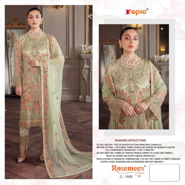 FEPIC C 1505 ROSEMEEN PAKISTANI SUITS MANUFACTURER