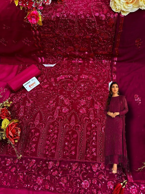 FEPIC D 5217 B ROSEMEEN PAKISTANI SUITS IN INDIA