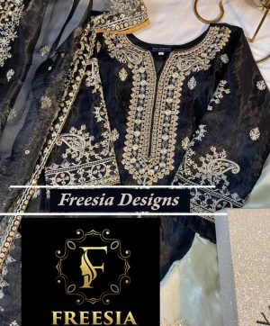 FREESIA DESIGNS BLACK SADABAHAR SERIES 2 PAKISTANI SUITS