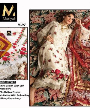 MARIYAH DESIGNER M 97 PAKISTANI SUITS MANUFACTURER