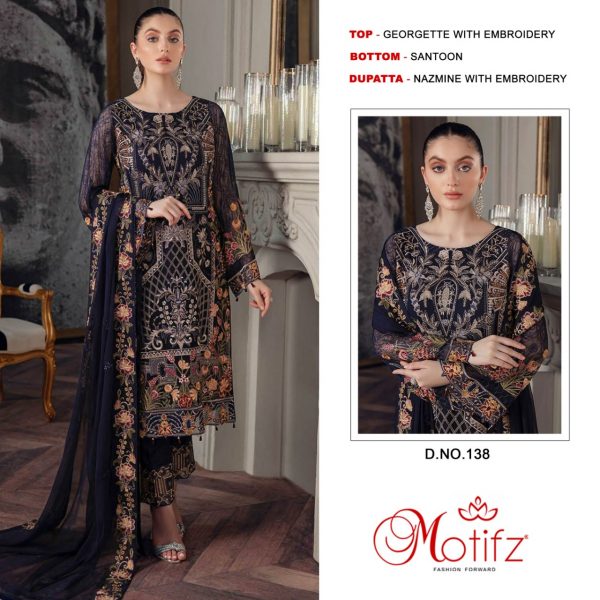 MOTIFZ 138 PAKISTANI SUITS MANUFACTURER IN INDIA