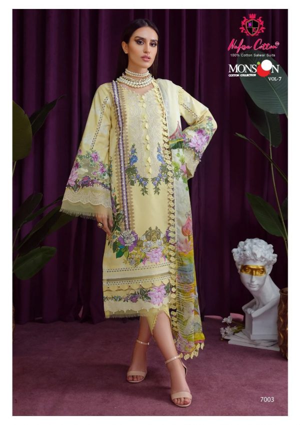 NAFISA MONSOON 03 VOL 7 KARACHI COTTON SUITS