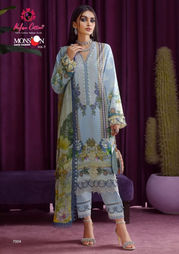 NAFISA MONSOON 04 VOL 7 KARACHI COTTON SUITS