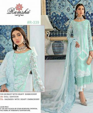 RAMSHA FASHION R 339 PAKISTANI SUITS MANUFACTURER