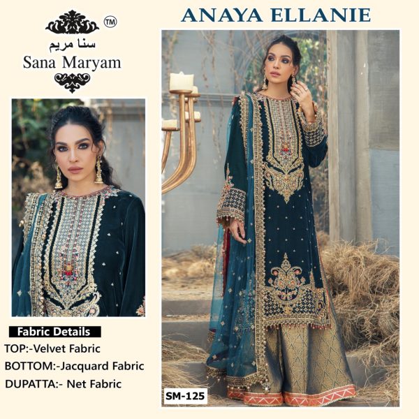 SANA MARYAM SM 125 ANAYA ELLANIE PAKISTANI SUITS IN INDIA