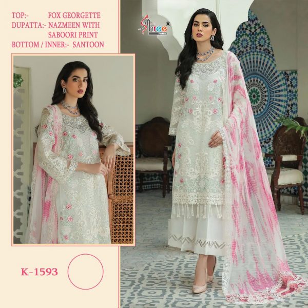 SHREE FABS K 1593 PAKISTANI SUITS IN INDIA