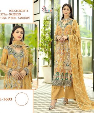 SHREE FABS K 1603 PAKISTANI SUITS MANUFACTURER