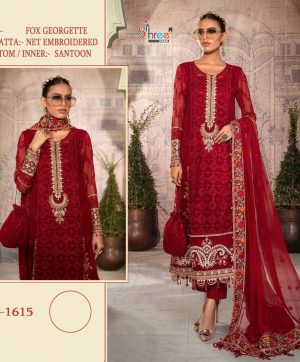 SHREE FABS K 1615 PAKISTANI SUITS MANUFACTURER