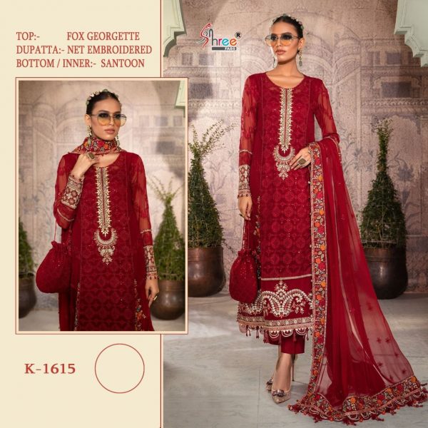 SHREE FABS K 1615 PAKISTANI SUITS MANUFACTURER