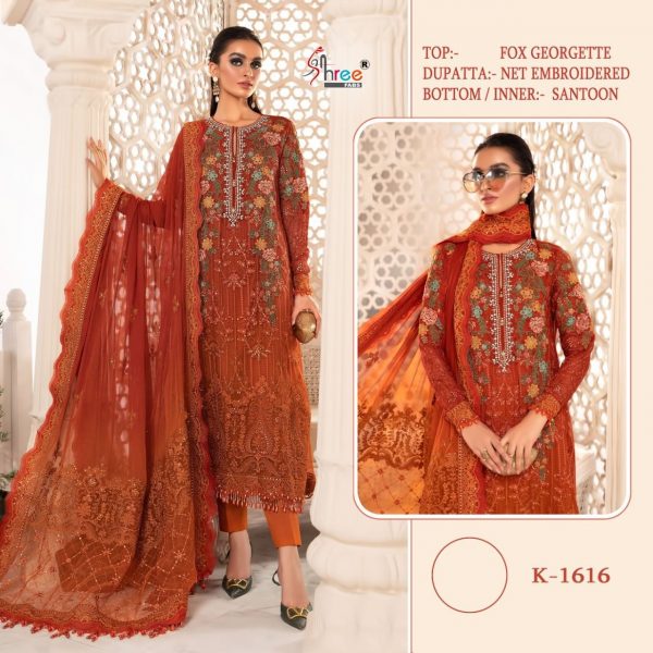 SHREE FABS K 1616 PAKISTANI SUITS MANUFACTURER