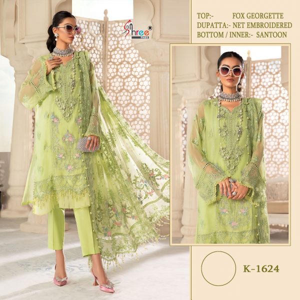 SHREE FABS K 1624 PAKISTANI SUITS MANUFACTURER