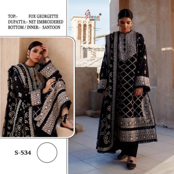 SHREE FABS S 534 PAKISTANI SUITS MANUFACTURER