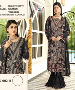 SHREE FABS S 602 B PAKISTANI SUITS MANUFACTURER