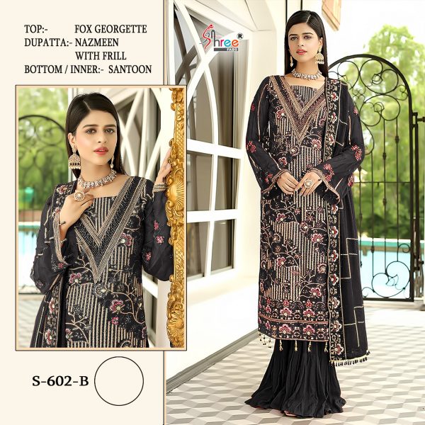 SHREE FABS S 602 B PAKISTANI SUITS MANUFACTURER