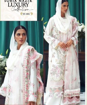 SOBIA NAZIR SN 1005 SEMI STITCHED PAKISTANI SUITS