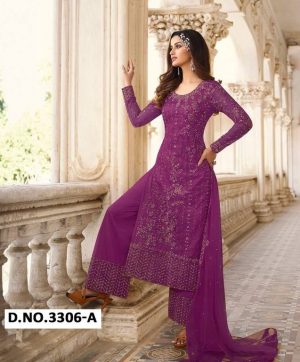 SWAGAT SWATI 3306 A PAKISTANI SUITS MANUFACTURER