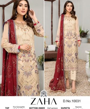 ZAHA 10031 MISTY VOL 5 PAKISTANI SUITS MANUFACTURER