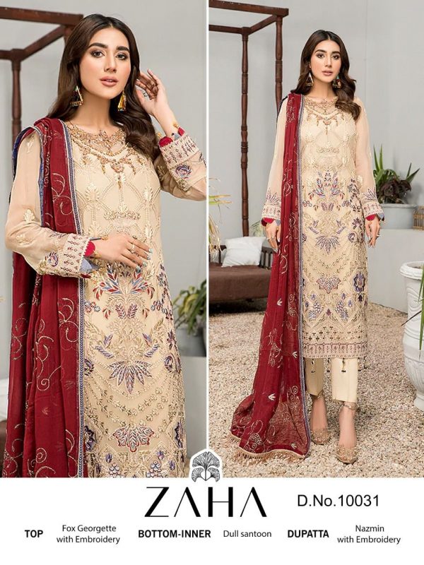 ZAHA 10031 MISTY VOL 5 PAKISTANI SUITS MANUFACTURER