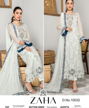 ZAHA 10032 MISTY VOL 5 PAKISTANI SUITS MANUFACTURER