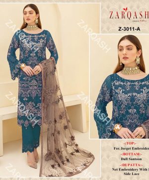 ZARQASH Z 3011 A PAKISTANI SUITS MANUFACTURER