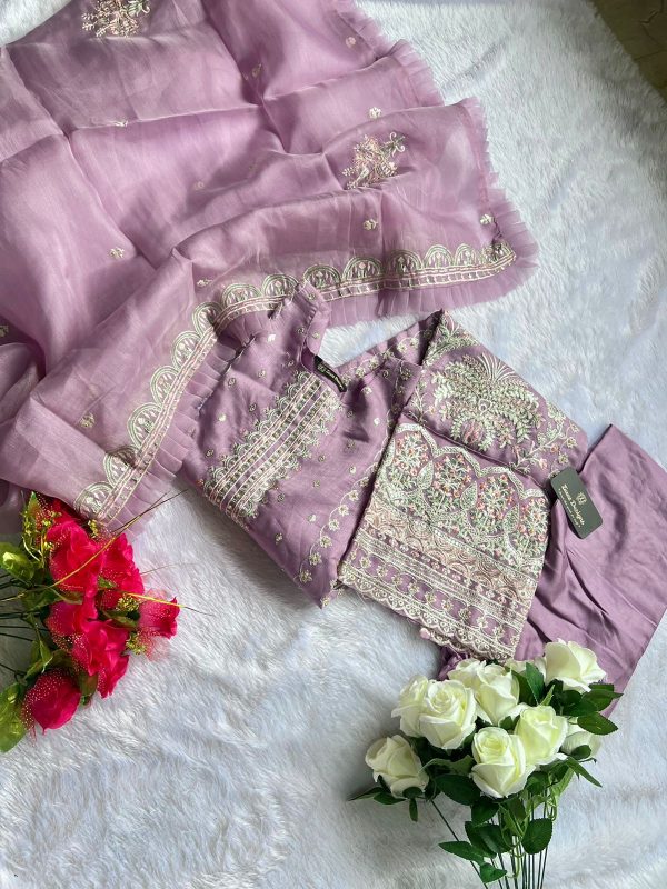 ZIAAZ NOOR LAVENDER READYMADE PAKISTANI SUITS IN INDIA