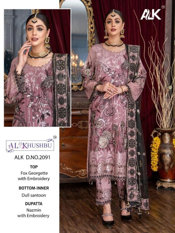 AL KHUSHBU ALK 2091 PAKISTANI SUITS MANUFACTURER