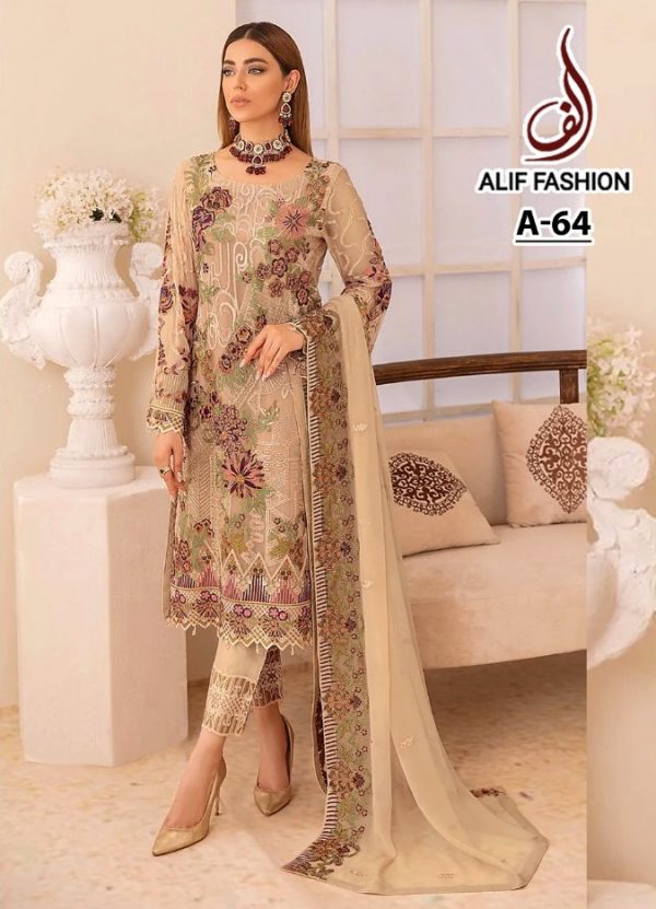 ALIF FASHION A 64 PAKISTANI SUITS MANUFACTURER