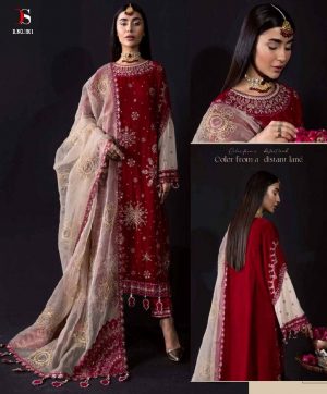 DEEPSY SUITS 1901 VELVET PAKISTANI SUITS IN INDIA