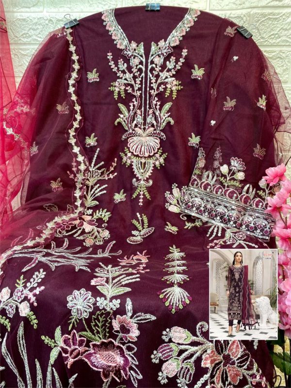 ELAF 162 PAKISTANI SUITS MANUFACTURER BY GALAXY FAB