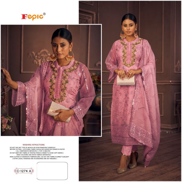 FEPIC C 1274 A ROSEMEEN PAKISTANI SUITS MANUFACTURER