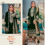 FEPIC D 5402 C ROSEMEEN VELVET PAKISTANI SUITS IN INDIA