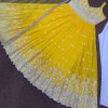 HK 1472 YELLOW READYMADE GOWN MANUFACTURER