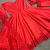 HK 1478 RED READYMADE GOWN WHOLESALER