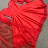 HK 1478 RED READYMADE GOWN WHOLESALER