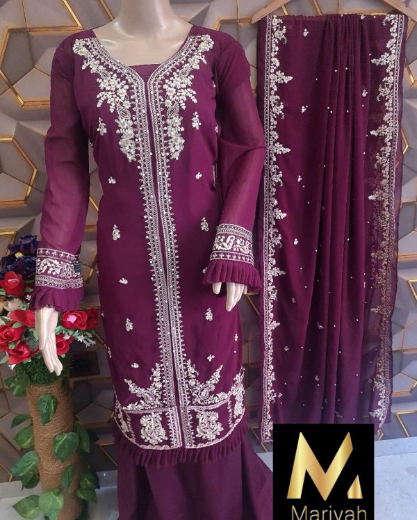 MARIYAH DESIGNER M 124 PAKISTANI SUITS MANUFACTURER