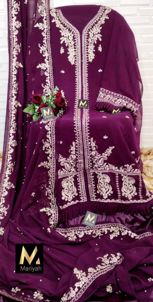 MARIYAH DESIGNER M 124 PAKISTANI SUITS MANUFACTURER