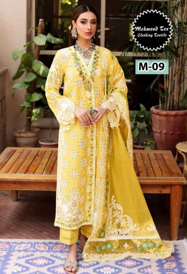 MEHMOOD TEX M 09 PAKISTANI SUITS MANUFACTURER