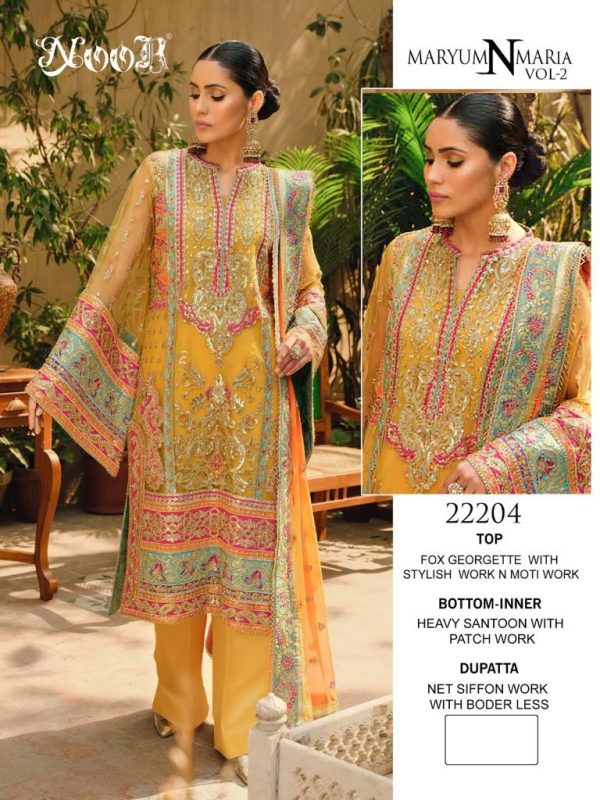 NOOR 22204 MARYUM N MARIA VOL 2 PAKISTANI SUITS