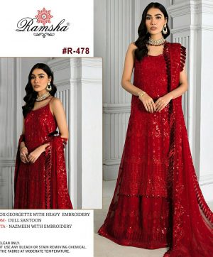 RAMSHA FASHION R 478 PAKISTANI SUITS IN INDIA