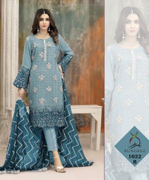 RUNGREZ 1022 B PAKISTANI SUITS MANUFACTURER