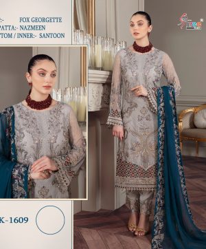 SHREE FABS K 1609 PAKISTANI SUITS MANUFACTURER