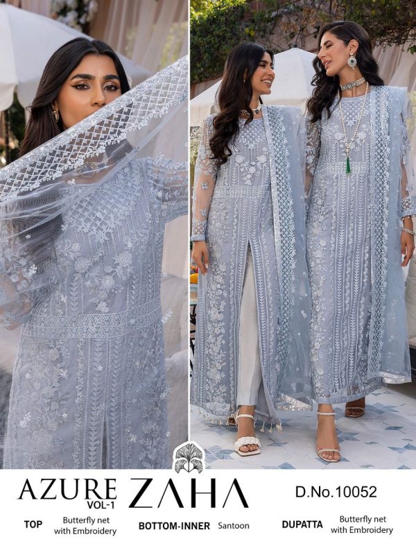 ZAHA 10052 AZURE VOL 1 PAKISTANI SUITS MANUFACTURER