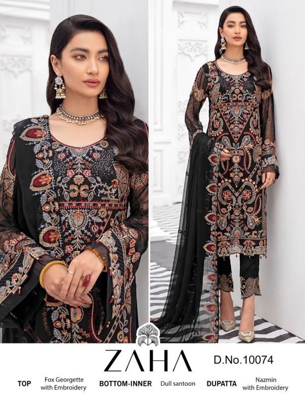 ZAHA 10074 PAKISTANI SUITS MANUFACTURER IN INDIA