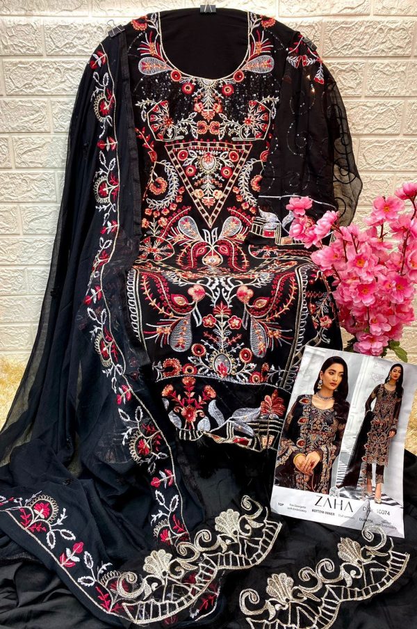 ZAHA 10074 PAKISTANI SUITS MANUFACTURER IN INDIA